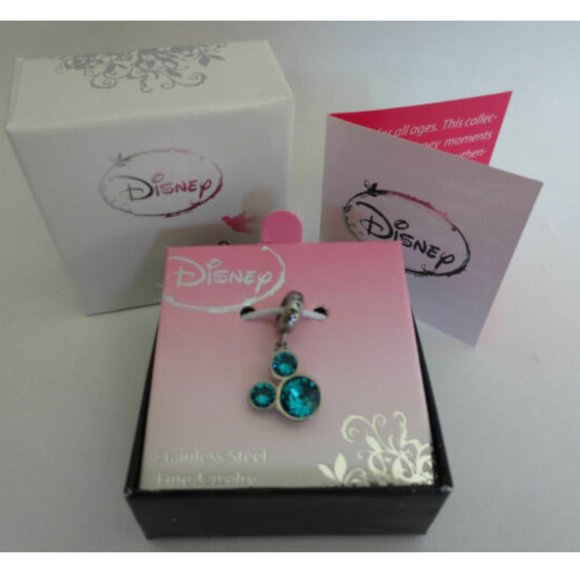 DISNEY Mickey Dangle Crystal Charm - Picture 2 of 6